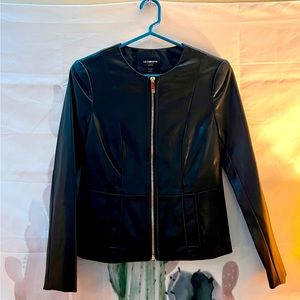 Liz Claiborne Career Petite PXS faux Leather Jacket